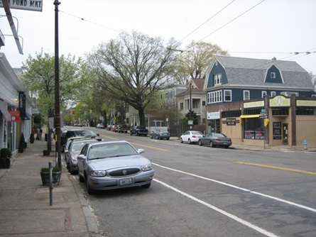 Full Street view of Small Businesses along Huron Ave.