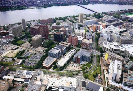 Aerial view of Kendall Square