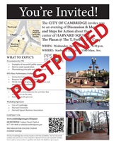 Harvard Square Placemaking April 24 2013 Meeting Postponed