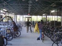 Bike Cage at Alewife Station