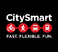 CitySmart logo black background