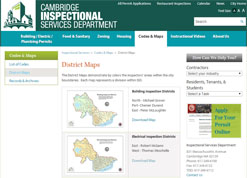 ISD, Inspectional Services Department, Map Gallery