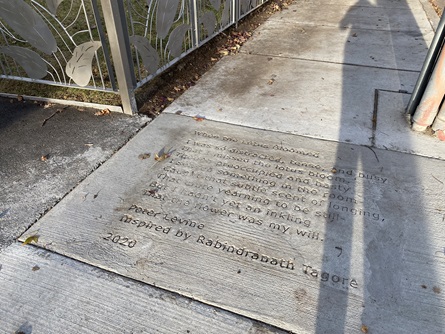 Sidewalk Poem by Peter Levine