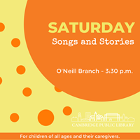 Event image for Saturday Songs and Stories (O'Neill)