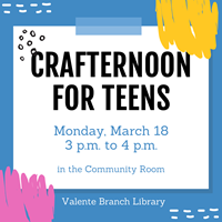 Event image for Crafternoon for Teens (Valente)