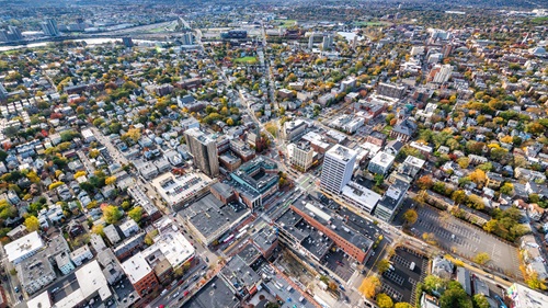 Central Square Aerial by Kyle Klein