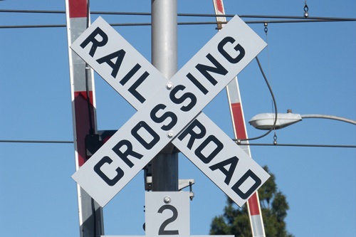Sherman St. Railroad Crossing