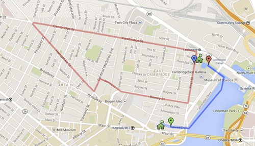 Cambridge 5K - Freedom Run Route