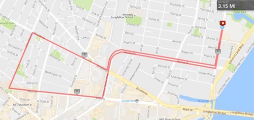 Cambridge 5K - Oktoberfest Road Race Route