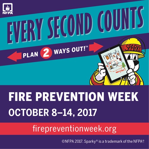 logo for fire prevention week 2017