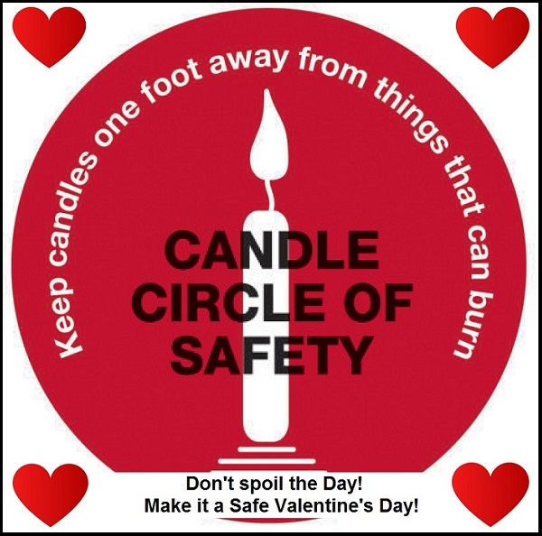 Valentine's Day candle safety