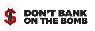 Don't Bank on the Bomb campaign logo