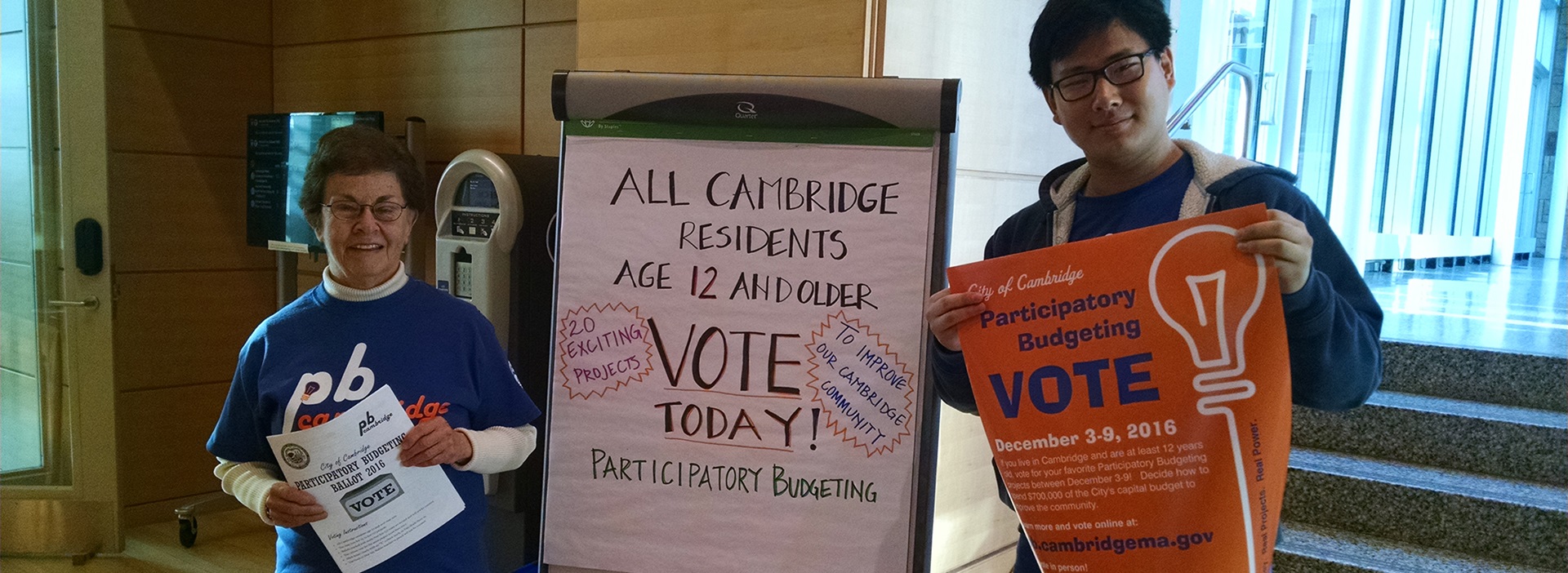 Volunteers for Participatory Budgeting Voting