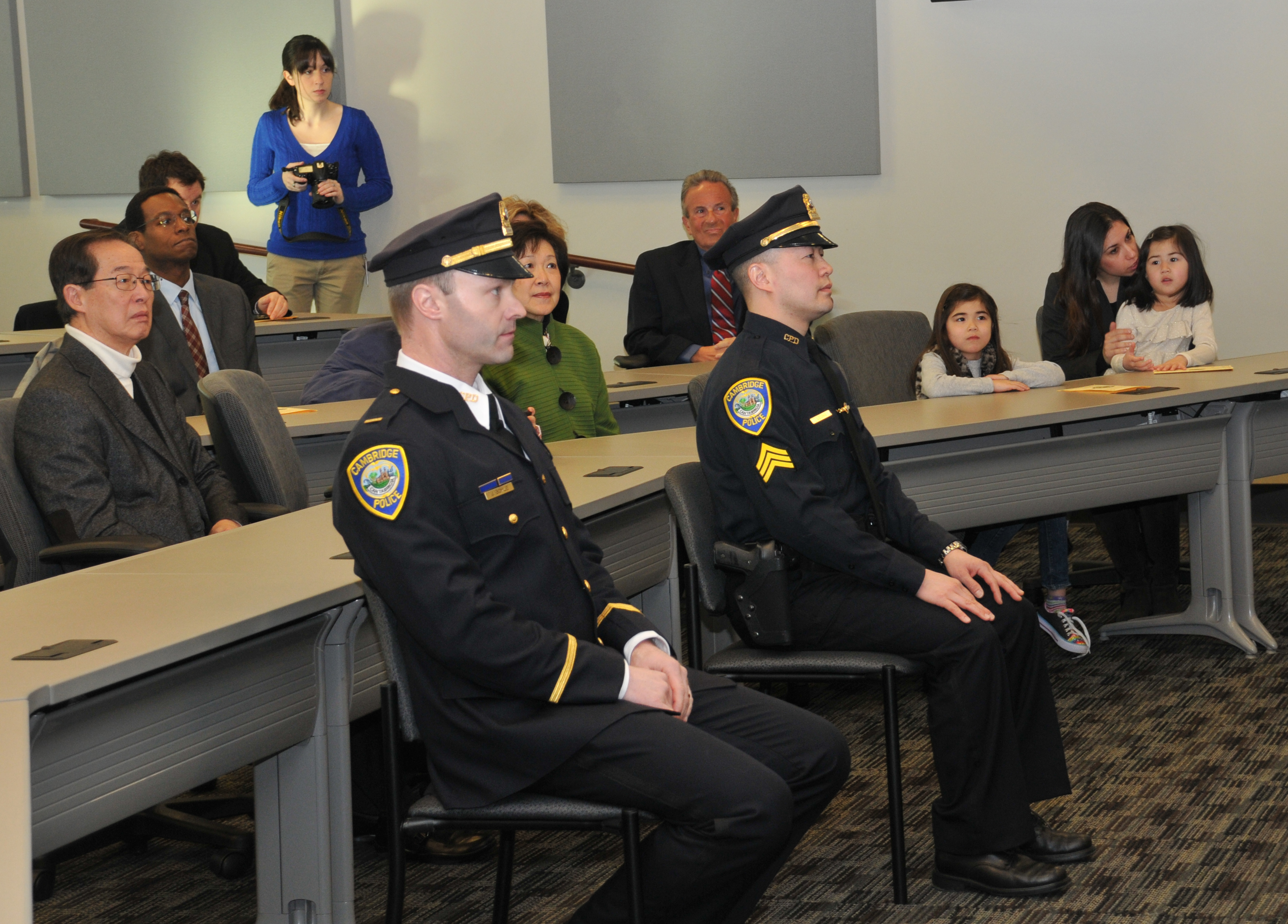 Cambridge Police Department Promotes Two to New Ranks Police