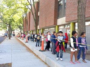 Kennedy Longfellow School new sidewalks