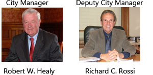 City Manager: Robert W. Healy. Deputy City Manager: Richard C. Rossi.
