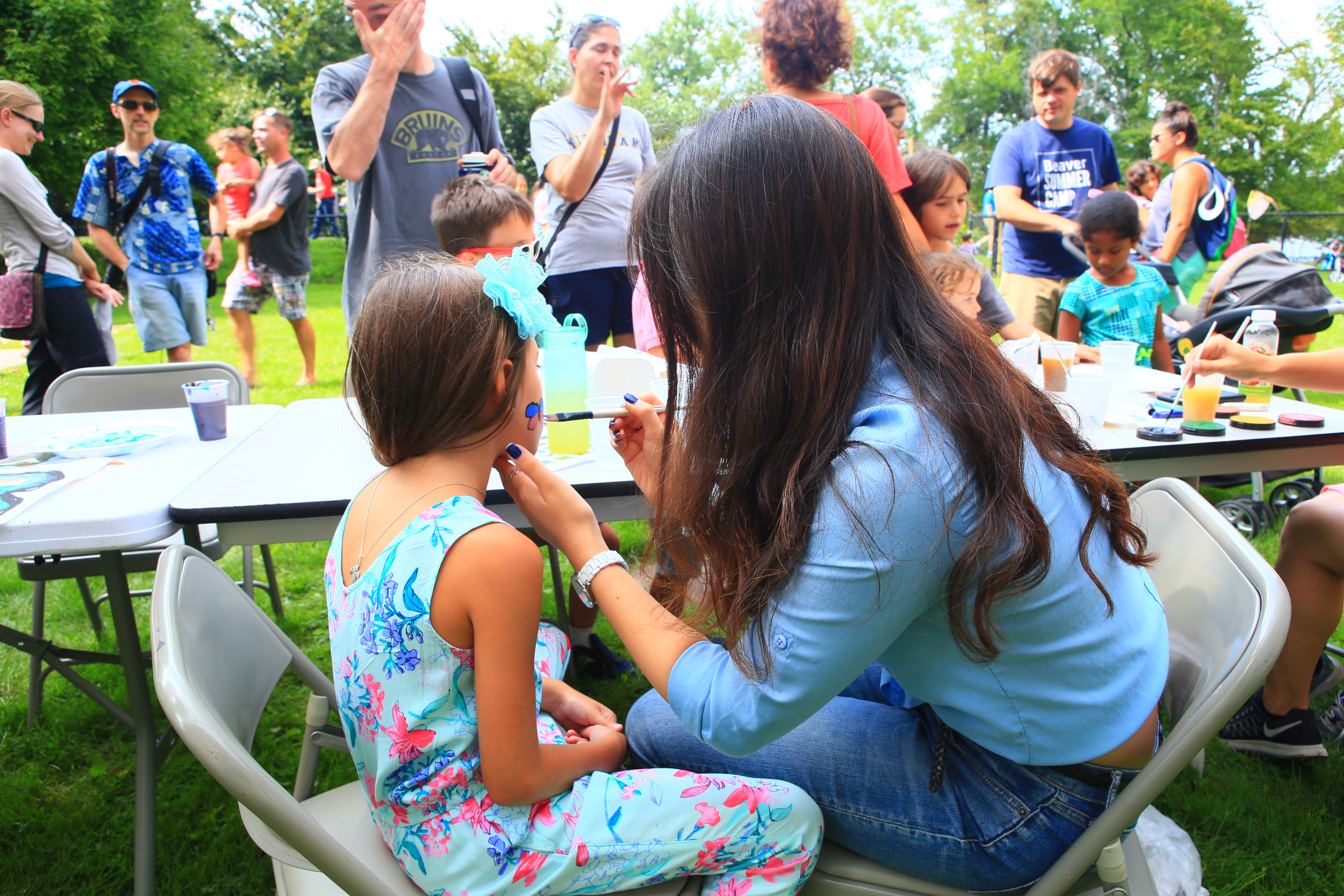 Facepainting at the release celebration