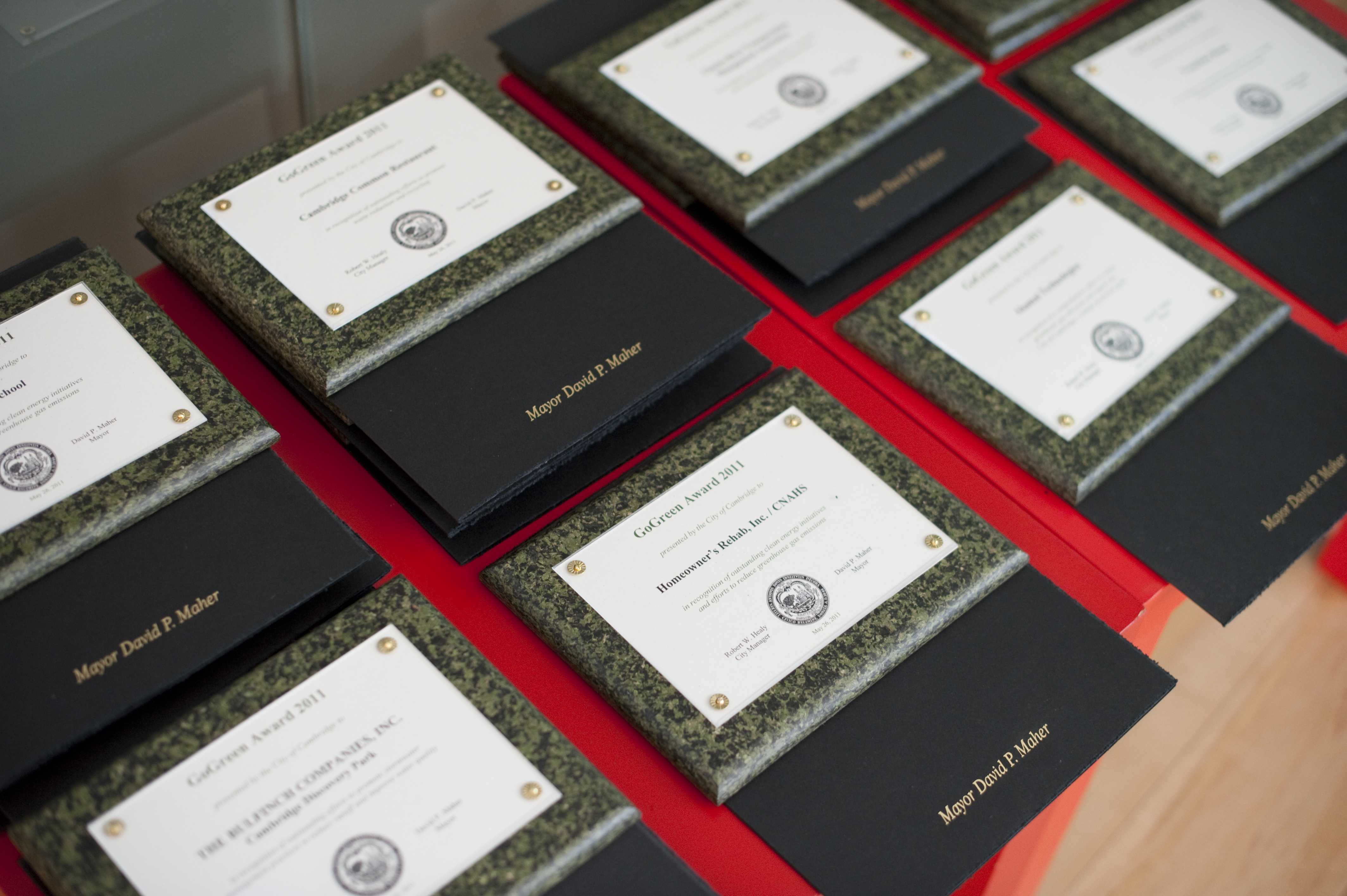 GoGreen Award Plaques