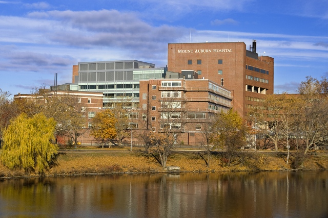 Mount Auburn Hostpital from the Elliot Bridge