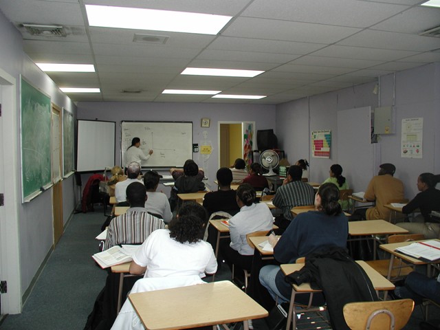 Image of the classroom at the Bio-Med Program