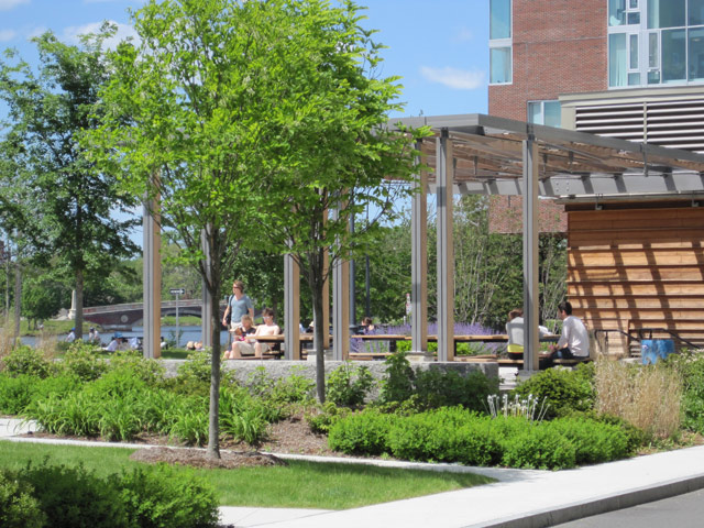 Pergola at the New Riverside Park