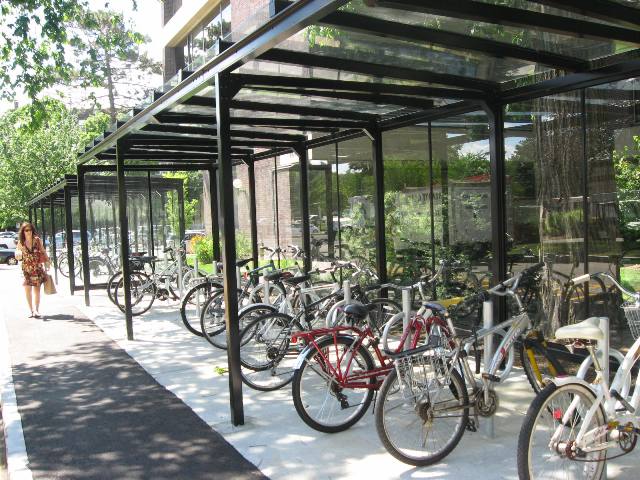 Bicycle Racks at Harvard Law School