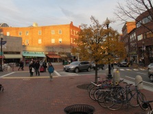 By car in Harvard Square