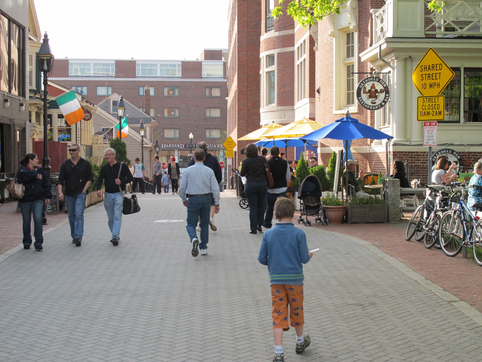 Walking through Cambridge