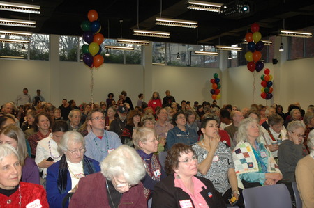 Crowd of people at the 25th anniversary