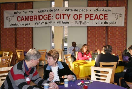 Cambridge: City of Peace banner