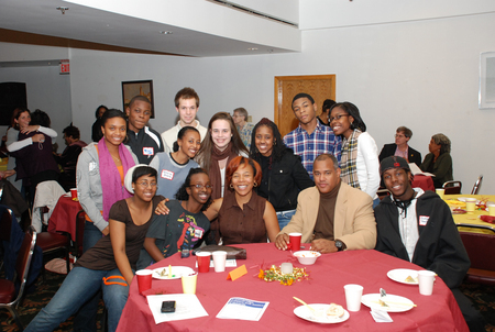 The Cambridge Rindge & Latin School Mediation Team after receiving a 2008 Peace and Justice Award