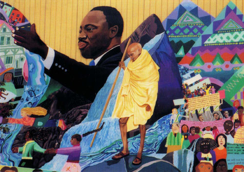 Mural at the Martin Luther King School