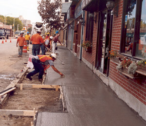 Cambridge Street under construction