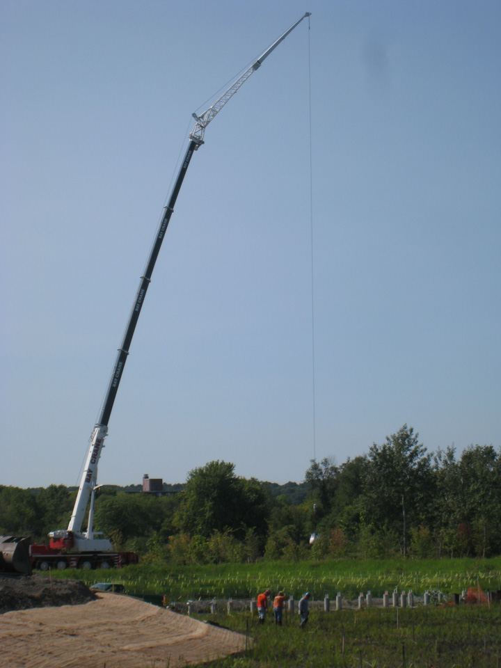 Removing the sandbags at the Oxbow