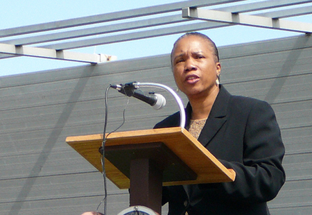 E. Denise Simmons, Mayor of Cambridge, brings the Greetings of the City and introduces guests.