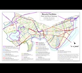 Map of bicycle facilities in Cambridge
