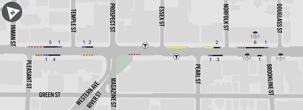 Map of parking regs