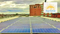 Solar Panels and Sunny Cambridge Logo