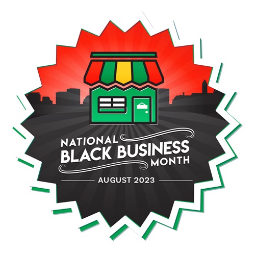 Small Business National Black Business Month Logo 2023