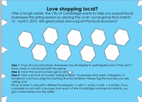 This is a picture of the Lovin' Local Card