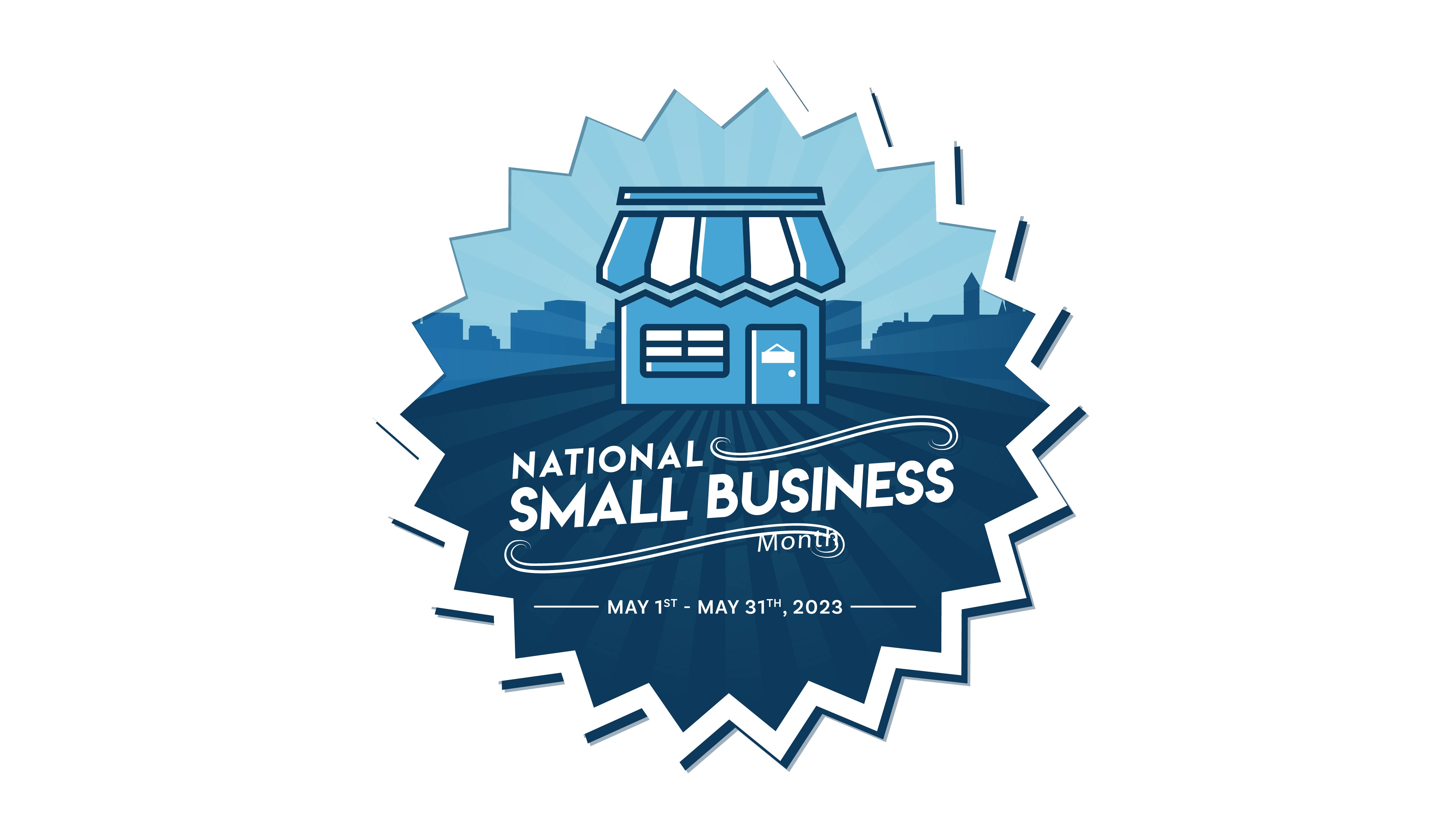 Logo for City of Cambridge National Small Business Month May 2023