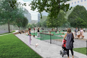 Proposed off-leash area at Binney Street Park