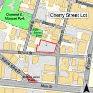 Map of Cherry Street Lot