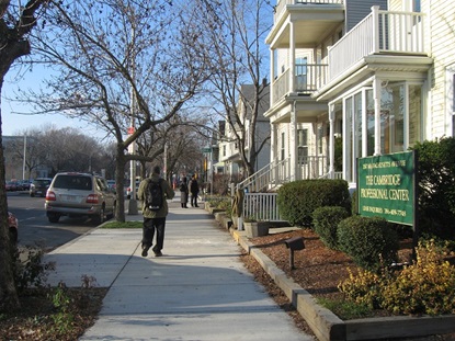 Residential area of North Mass Ave