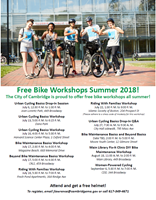 List of Summer 2018 Bike Workshops