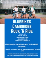 Poster advertising for Bluebikes Youth Bike ride