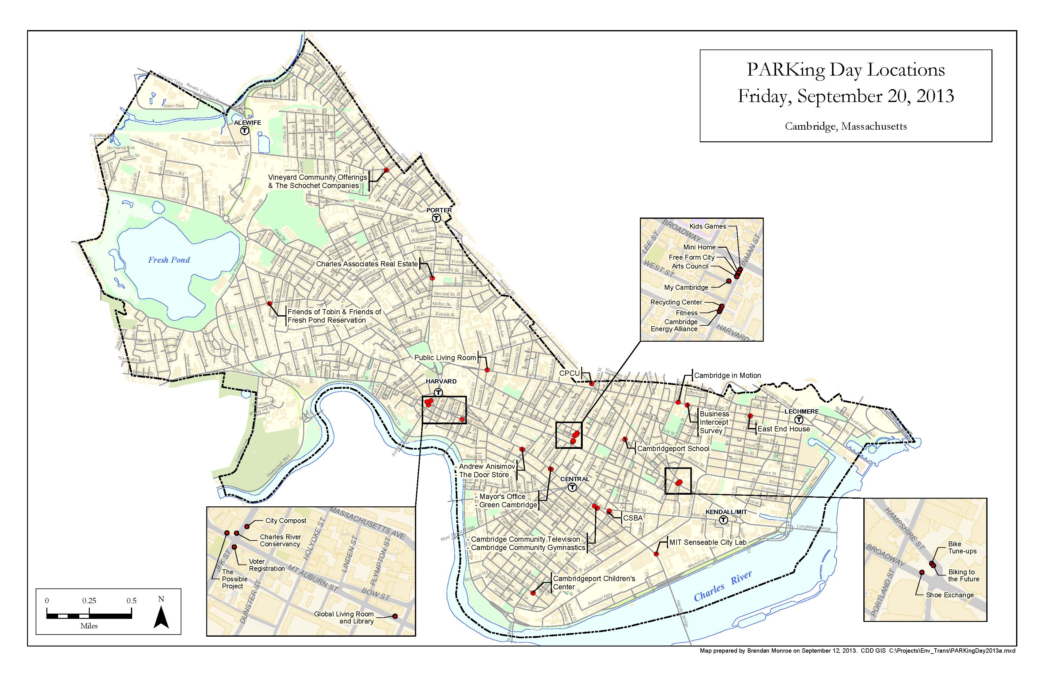 PARKing Day Map 2013
