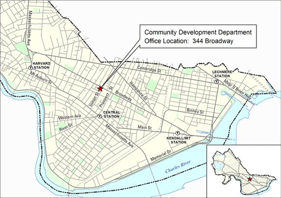 Location map for Community Development Department
