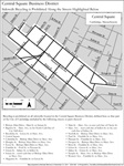 Map of Central Square Bike Ban Area