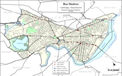 bus shelters map